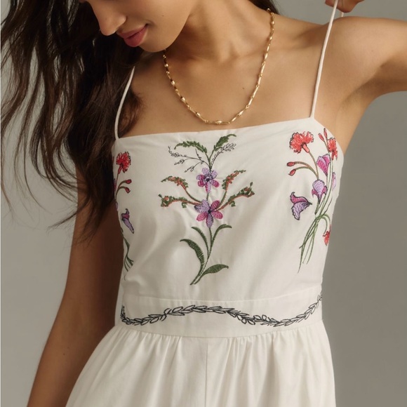 Anthropologie Hutch Floral Embroidered Jumpsuit - Picture 6 of 9